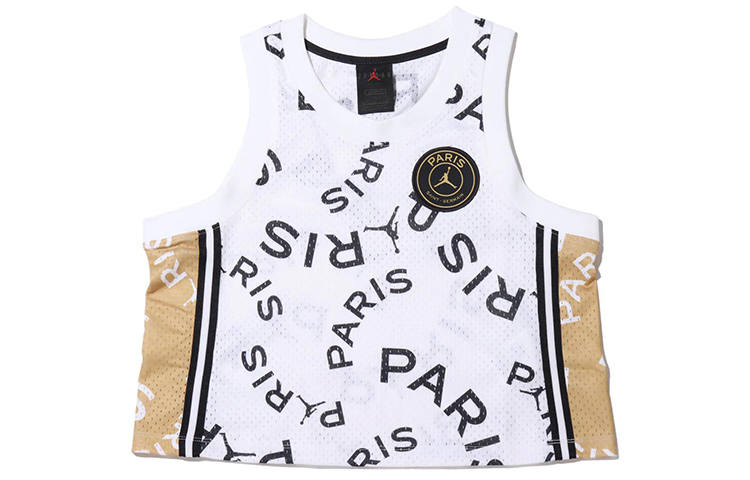 Jordan Jordan Tank Tops Women's White Crew Neck Moderate Other