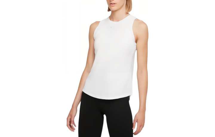 Nike Nike Tank Tops Women's White Crew Neck Moderate Straight Fit