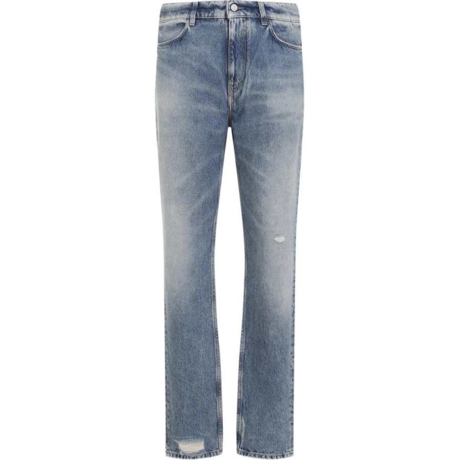 Givenchy Givenchy Logo Embroidered Distressed Jeans