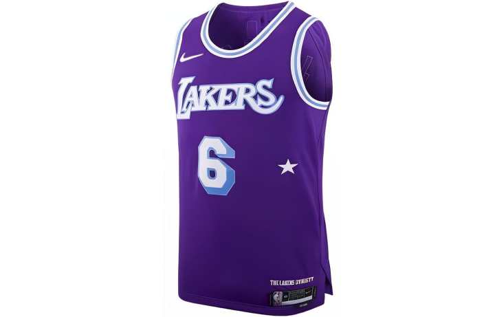 Nike Nike Nba Los Angeles Lakers Lebron James Moments Mixtape City Edition Authentic Jersey