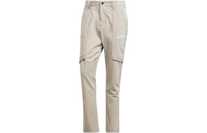 Adidas Adidas Casual Pants Men's Beige Moderate Straight Fit Pants
