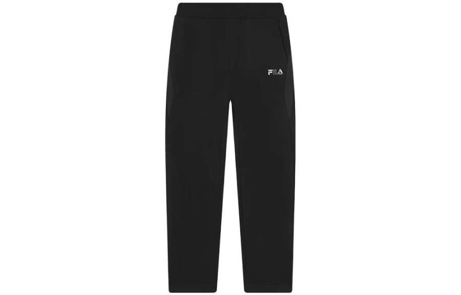 FILA Heritage Collection Casual Pants Men's Jet Black Moderate Straight Fit Pants