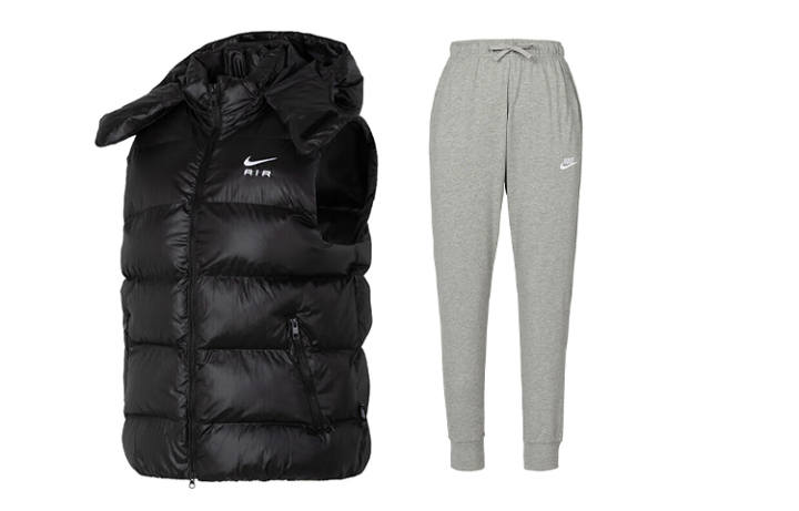 Nike Nike Casual Sportswear Men's Black+Gray Hooded Moderate