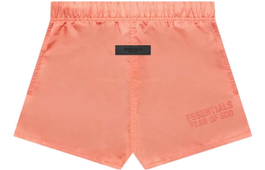 Fear Of God Essentials Casual Shorts Unisex Coral Red