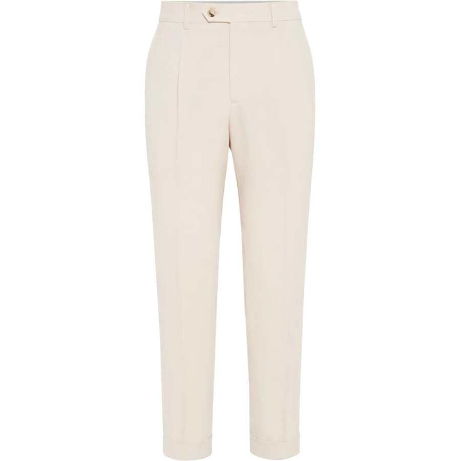 Brunello Cucinelli SS25 Casual Pants Men's Light Pink