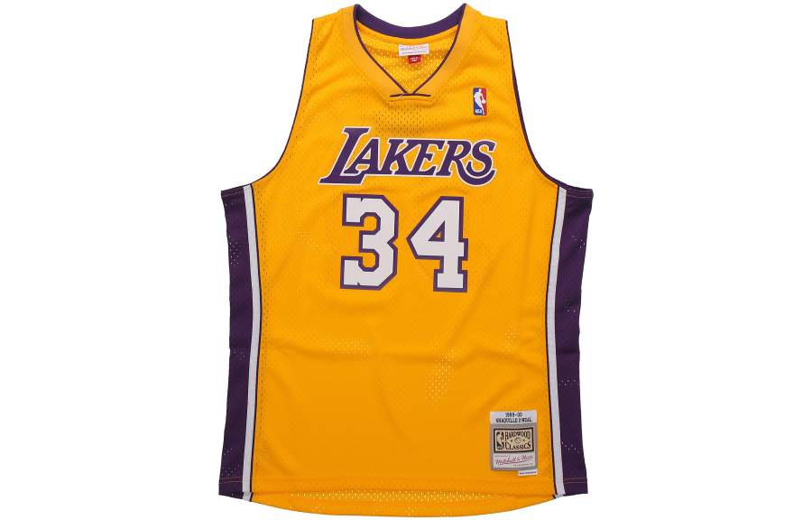 Mitchell Ness Mitchell & Ness Los Angeles Lakers Home 1999 00 Shaquille O'Neal Swingman Jersey