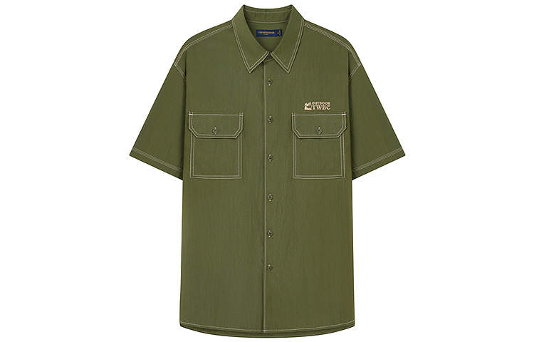 Teenie Weenie Men Shirt Unisex Army Green
