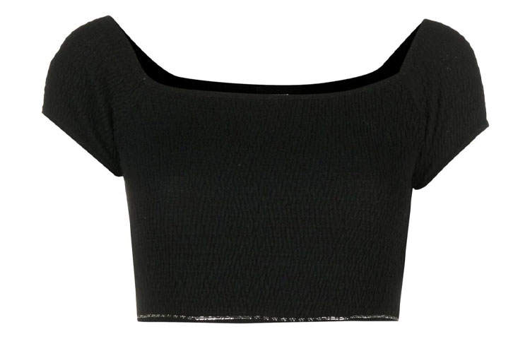 WE11DONE Tank Tops Women's Black Boat Neck Moderate Other
