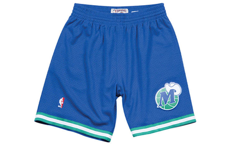 Mitchell Ness Basketball Shorts Men's Blue Thin Straight Fit Pants