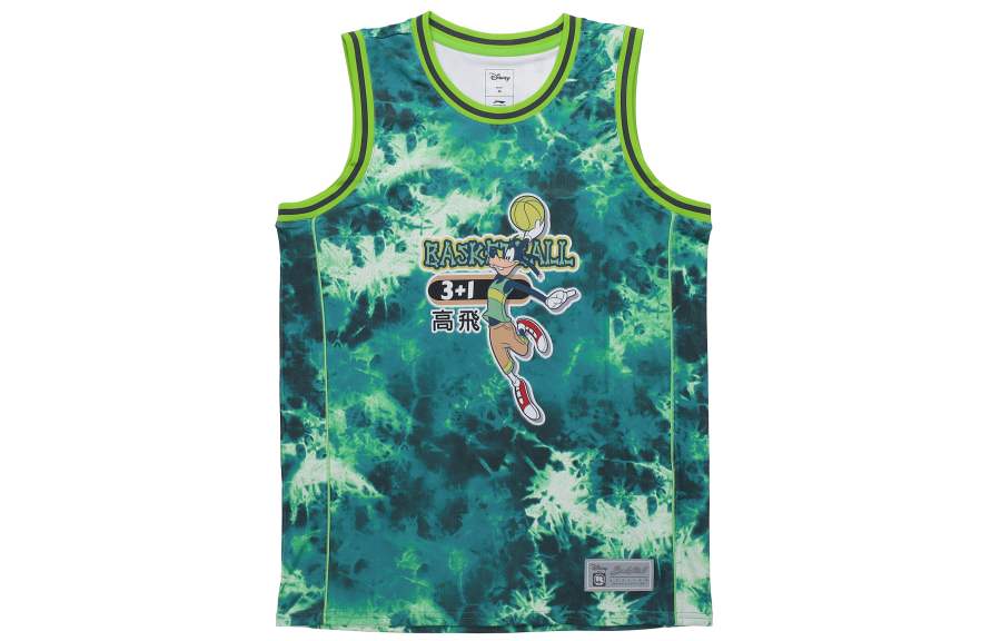 Li-Ning Li Ning Basketball Jersey Men's Green Ice Vein All Over Print