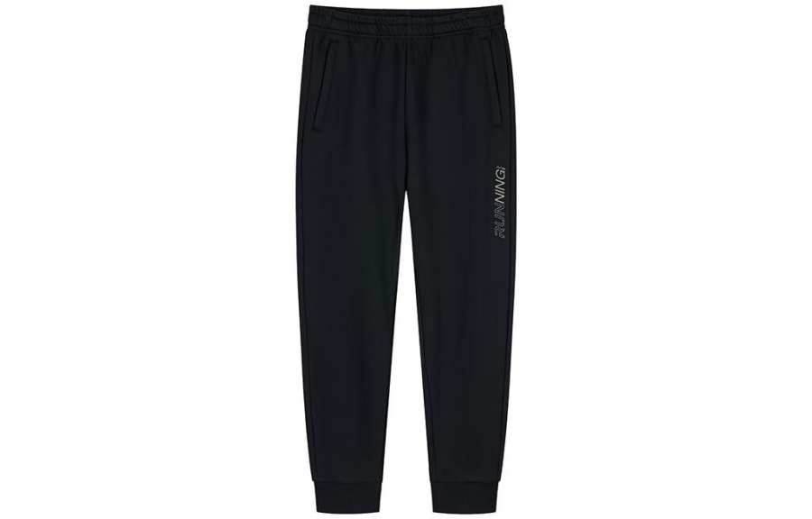 361° 361° Casual Pants Men's Black Thickened Cuffed Pants