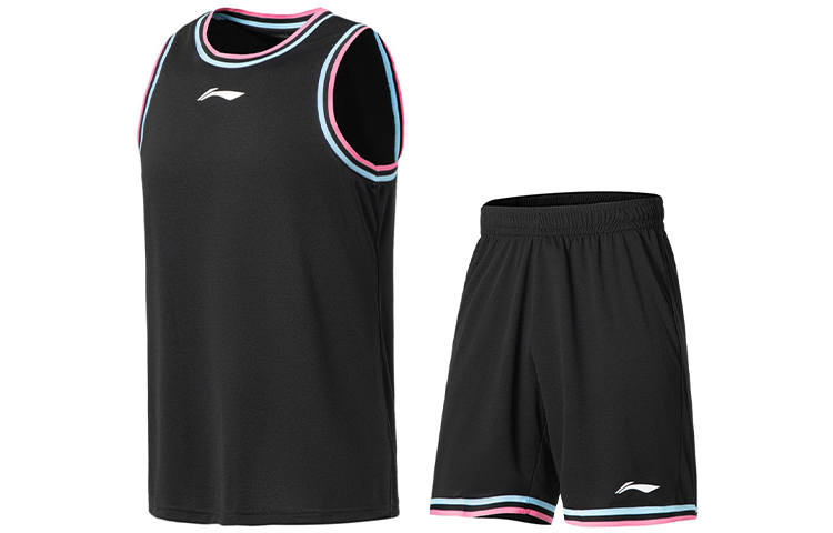 Li-Ning Li Ning Professional Basketball Collection Basketball Suit Men's Black