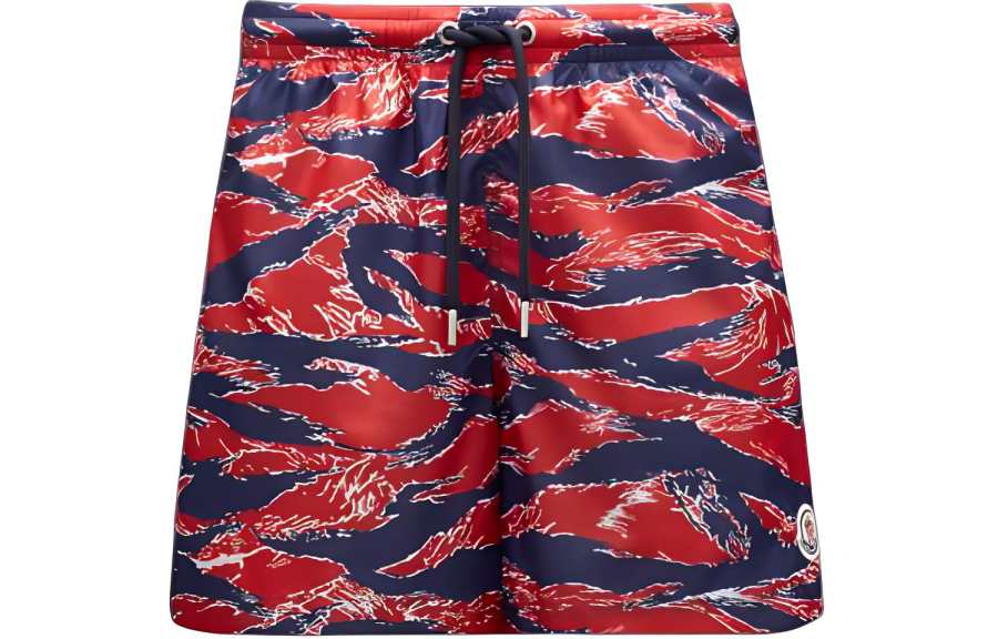 Moncler Swimming Shorts Men's Red & Red
