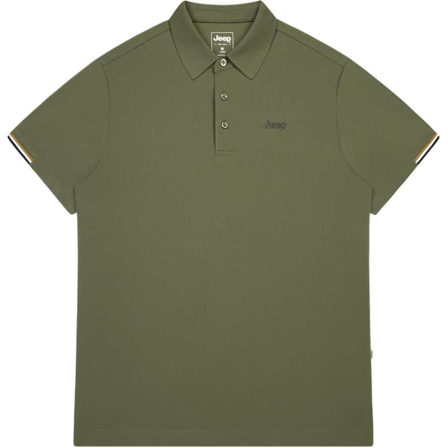Jeep Fashion Sports Collection Polo Shirt Unisex Olive Green