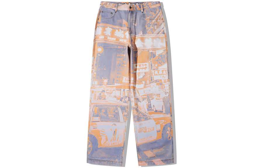 Li-Ning Li Ning x STEVEN HARRINGTON Casual Pants Men's City Night View All Over Print