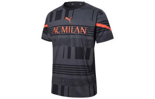 PUMA AC Beige Blue Soccer Jersey Men's Black