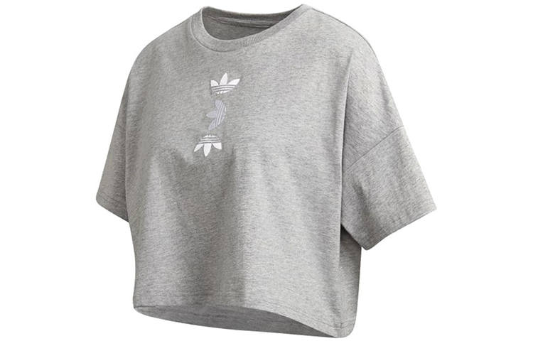 Adidas Originals T Shirt Women's Medium Heather Gray
