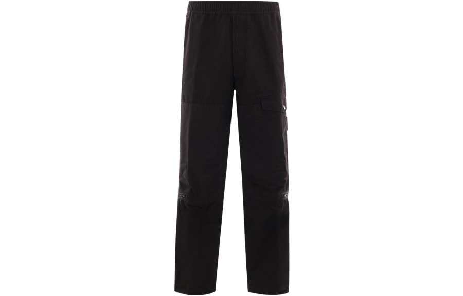 STONE ISLAND Casual Pants Men's Black Moderate Straight Fit Pants