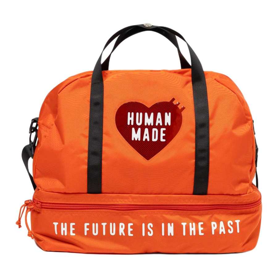 HUMAN MADE Nylon Boston Bag Handbag Unisex Orange