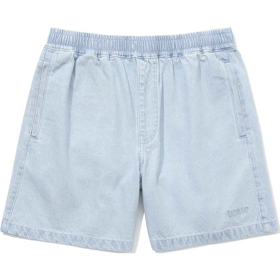 COVERNAT Denim Shorts Unisex Sky Blue