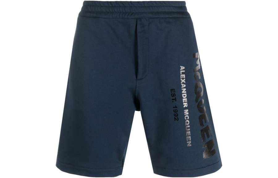 Alexander McQueen Alexander McQueen Logo Graffiti Bermuda Shorts