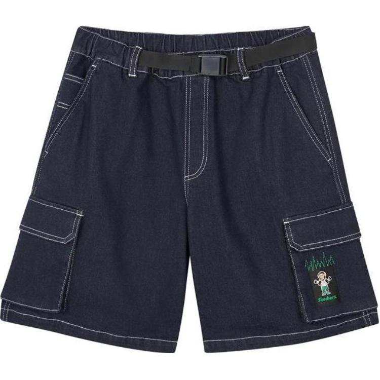 Skechers Denim Shorts Men's Marine Blue