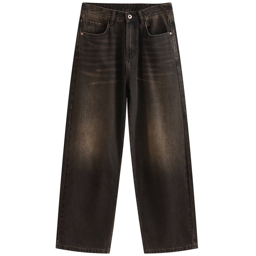 Jeep Jeans Unisex Ink Black Moderate Wide Leg Pants
