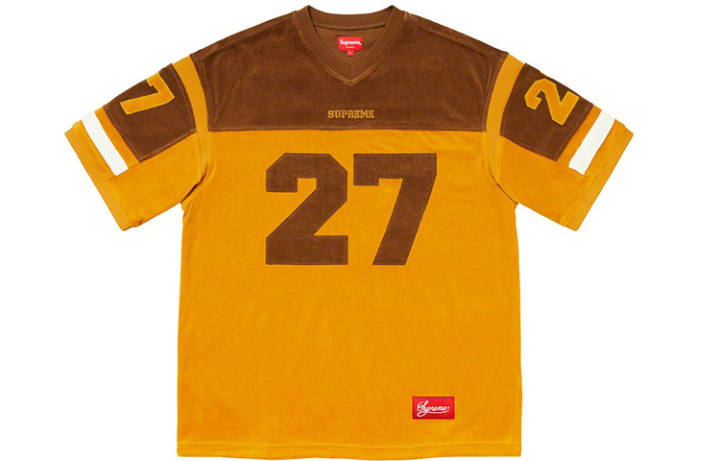 Supreme Supreme Velour Football Jersey