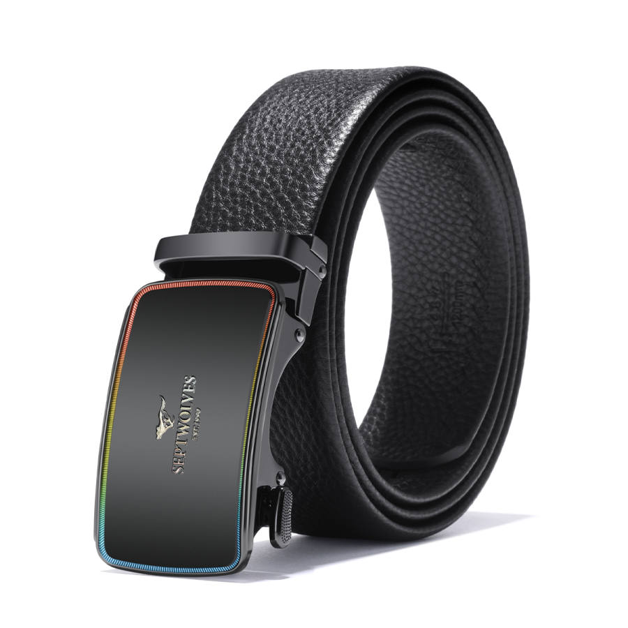 SEPTWOLVES SEPTWOLVES Cow Leather Belts Men's Width 3.5cm