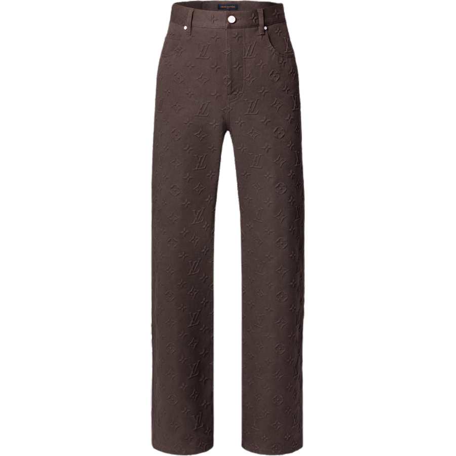 LOUIS VUITTON LOUIS VUITTON Monogram Embossed Skate Pants