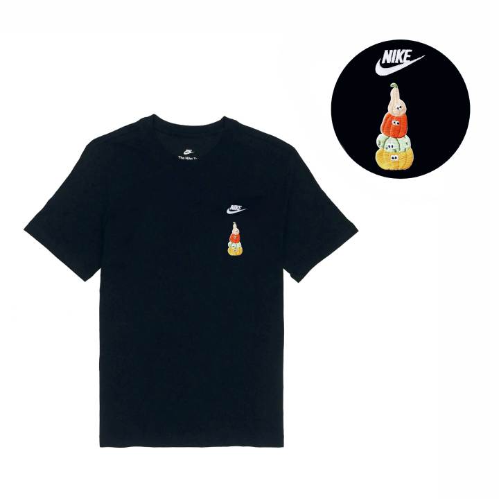 Nike Nike T Shirts Unisex Black Crew Neck Moderate Straight Fit