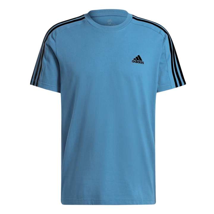 Adidas Adidas Clothing T Shirts Men's Blue Crew Neck
