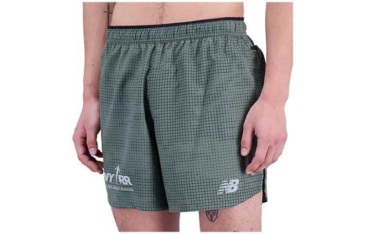 New Balance New Balance Impact Run 5 Casual Shorts Men's Olive Green Moderate