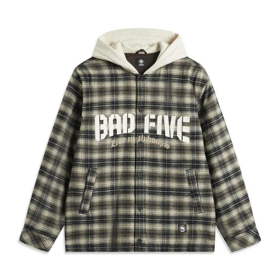 Li-Ning Li Ning Puffer Jacket Men's Black Plaid