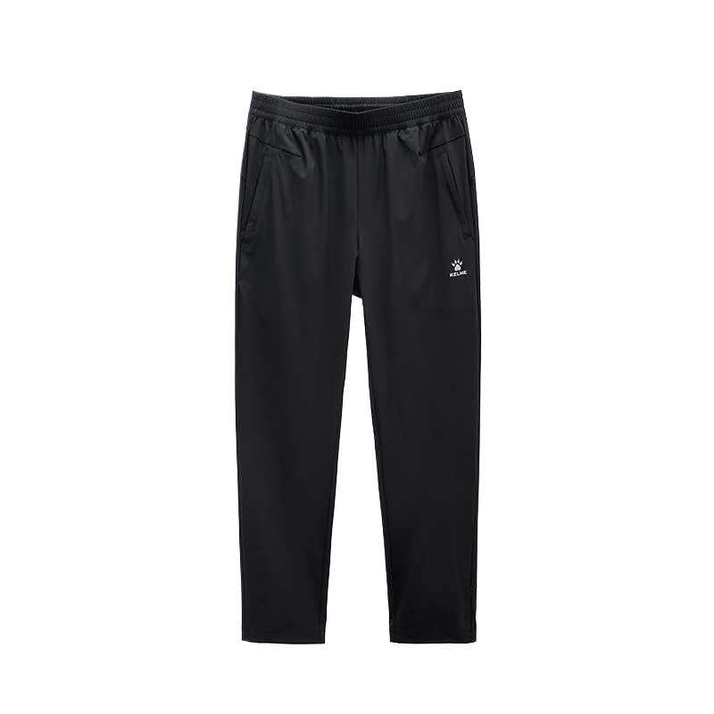 KELME Casual Pants Men's Black Thin Straight Fit Pants