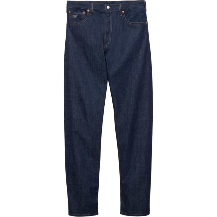 PRADA PRADA Jeans Men's Navy Moderate Straight Fit Pants