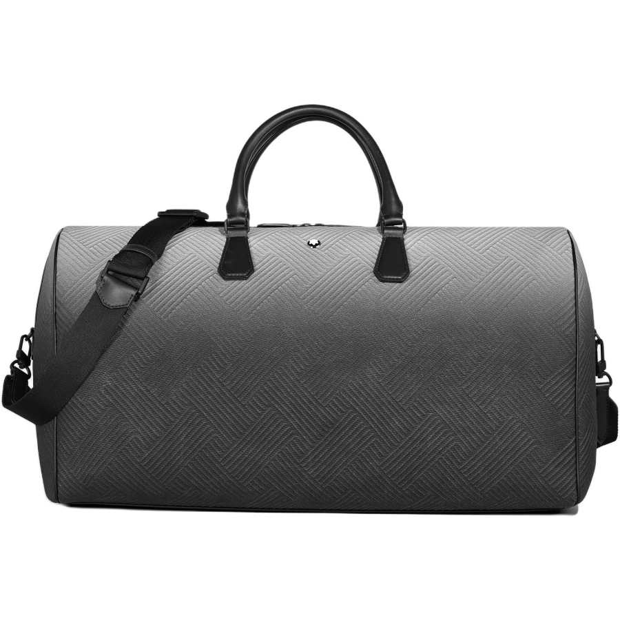 MONTBLANC Stylish 3.0 Leather Travel Bag Women's Black Gray