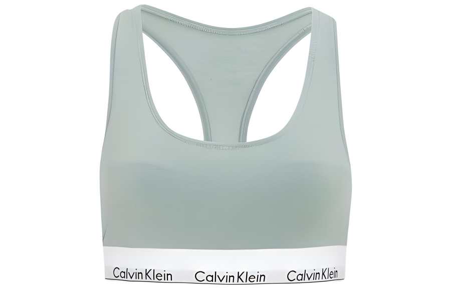 CALVIN KLEIN Modern Gravity Band Tank Top Women's Light Green