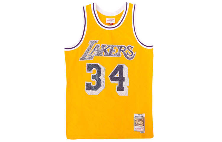 Mitchell Ness Mitchell Ness Basketball Jersey Men's Yellow