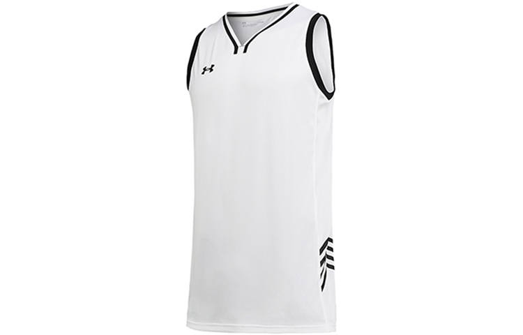 Under Armour Basketball Jerseys Men's White Moderate Straight Fit