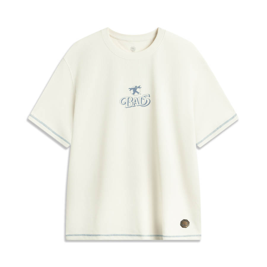 Li-Ning Li Ning Basketball Collection T Shirt Men's Clam Pink Gray