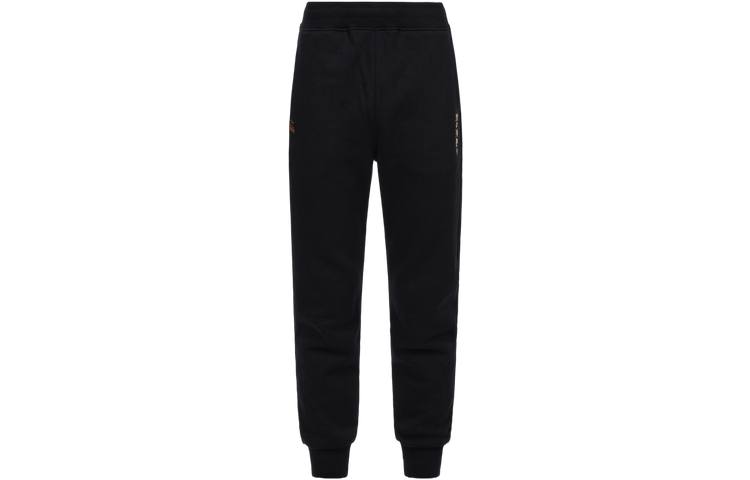 EVISU EVISU Casual Pants Men's Black Moderate Cuffed Pants