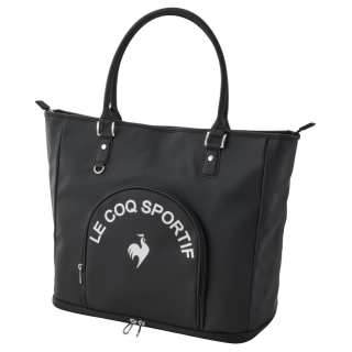 Le Coq Sportif Synthetic Leather Boston Bag Handbag Unisex Black