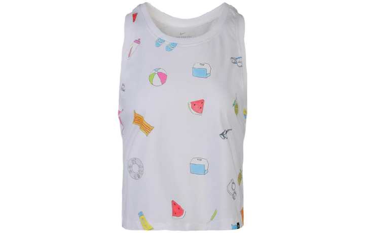 Nike Nike Tank Tops Women's White Moderate Straight Fit