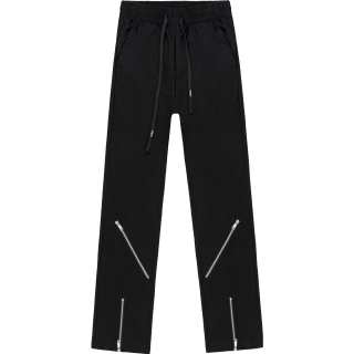 PILOTDRAGON Casual Pants Men's Black Moderate Wide Leg Pants