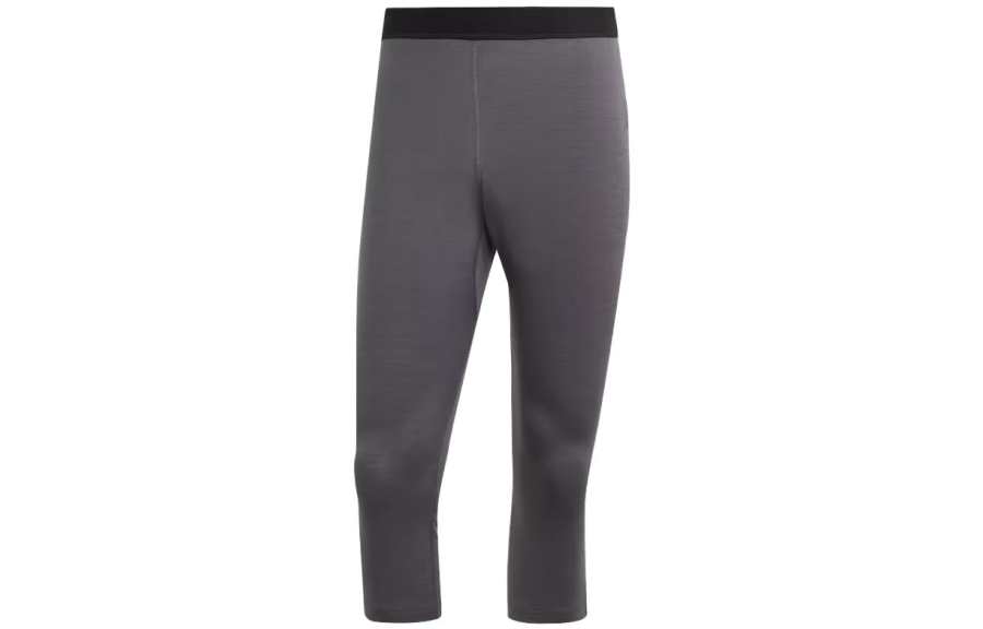 Adidas Adidas XPERIOR MERINO Casual Pants Men's Gray Moderate Slim Fit Pants