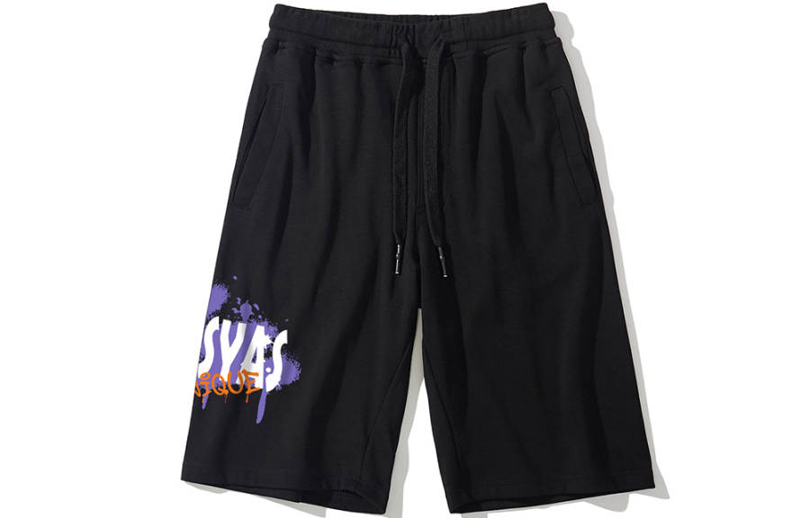SANSYAS Casual Shorts Unisex Black Moderate
