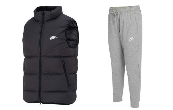 Nike Nike Casual Sportswear Men's Black Top+Gray Bottom