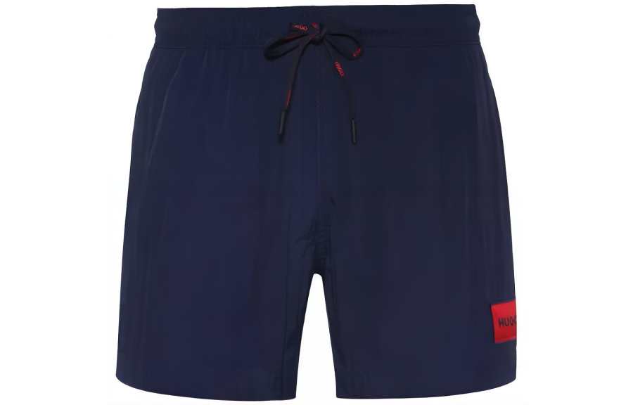 HUGO BOSS Logo Patch Quick-Dry Swim Shorts