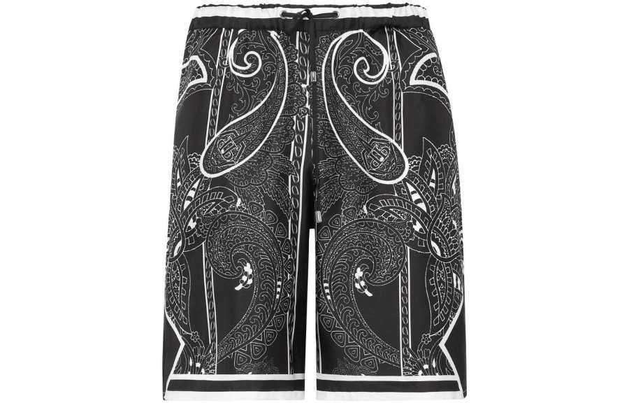Philipp Plein paisley-print silk shorts